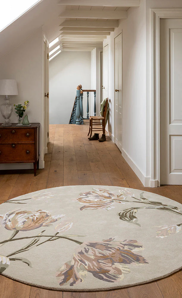 Laura Ashley Gosford Natural Sage Green 081307 Rug - Image 8