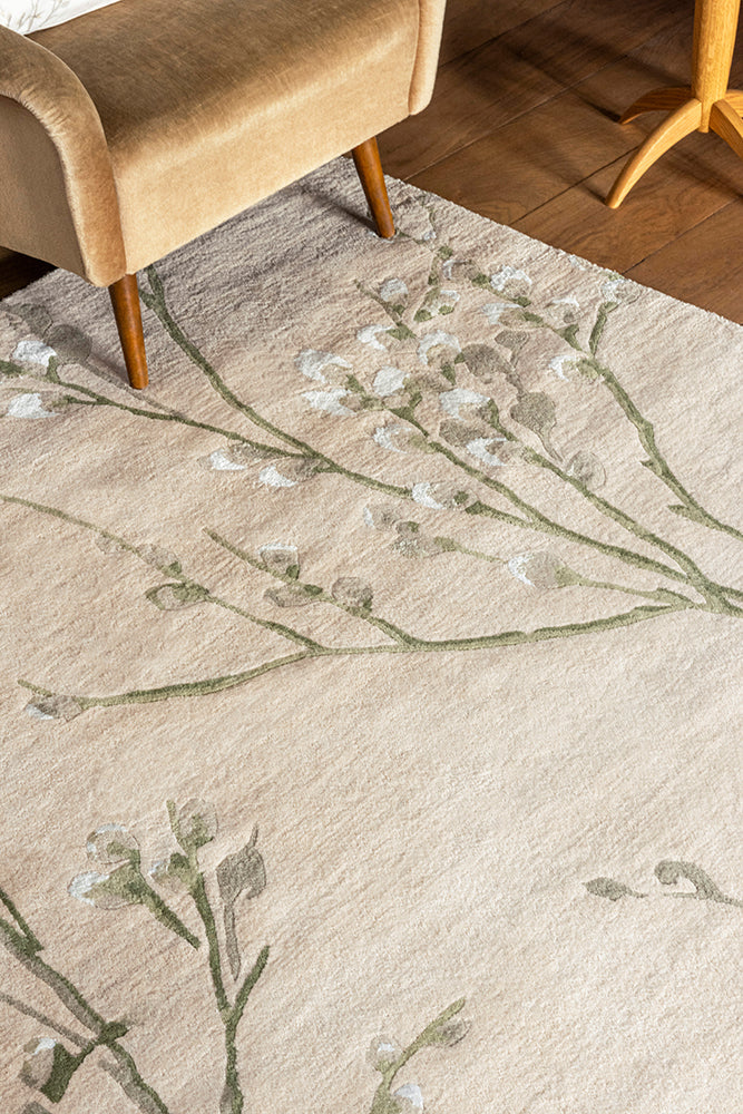 Laura Ashley Pussy Willow Hedgerow Green 079807 Rug - Image 3