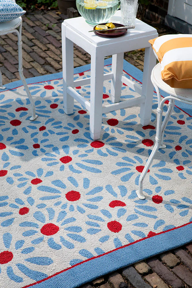 Laura Ashley Thorncliff Sky Blue Outdoor 480308 Rug - Image 3