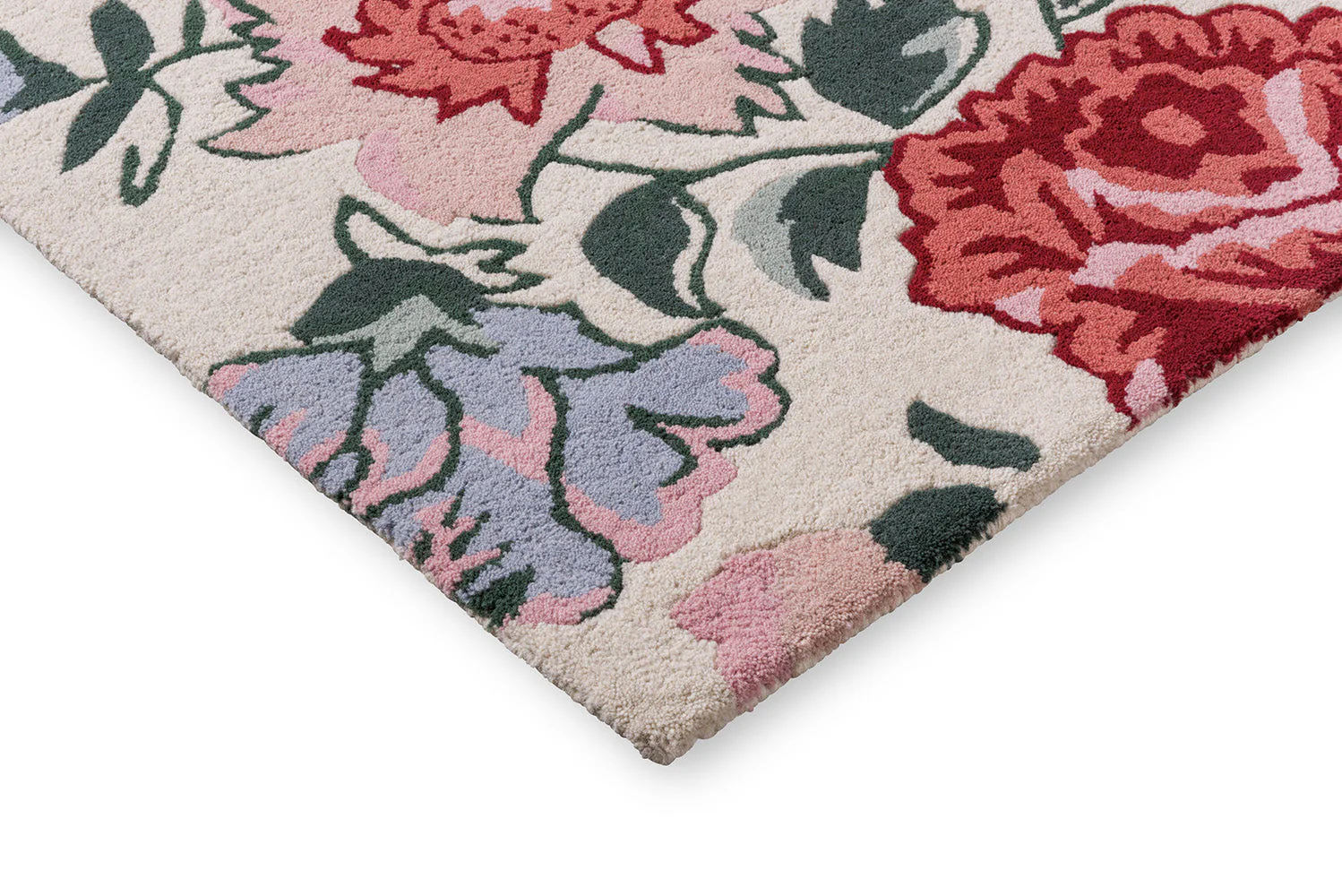 Laura Ashley Wendling Floral Poppy Red 083100 Rug - Image 6