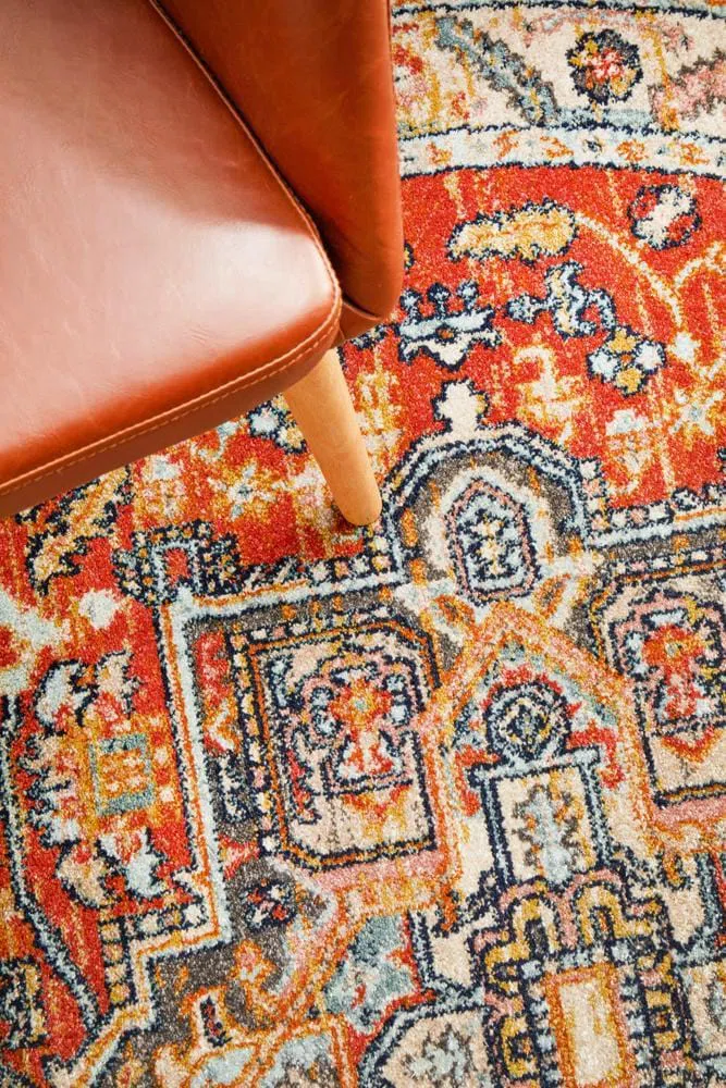 Legacy 850 Terracotta Round Rug - Image 9