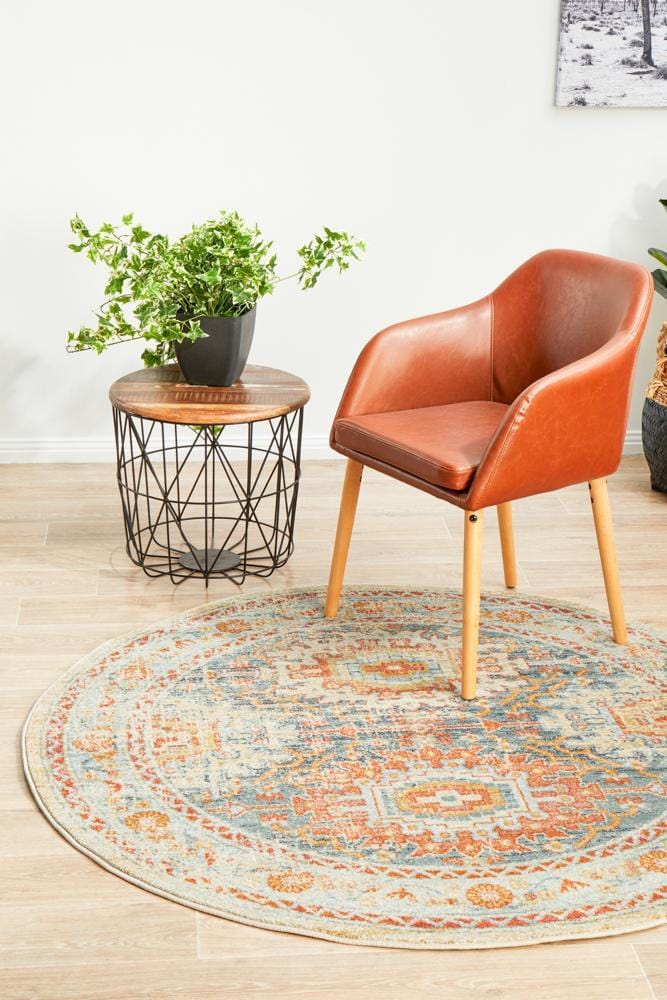 Legacy 853 Blue Round Rug - Image 3