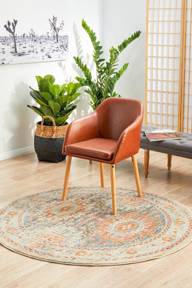Legacy 853 Blue Round Rug - Image 4