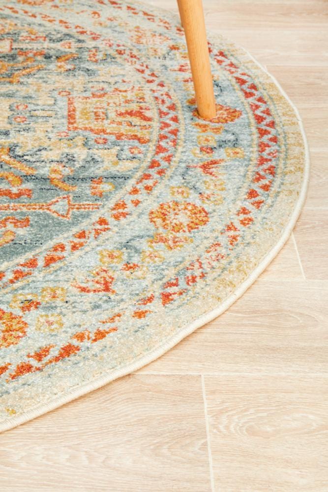 Legacy 853 Blue Round Rug - Image 7