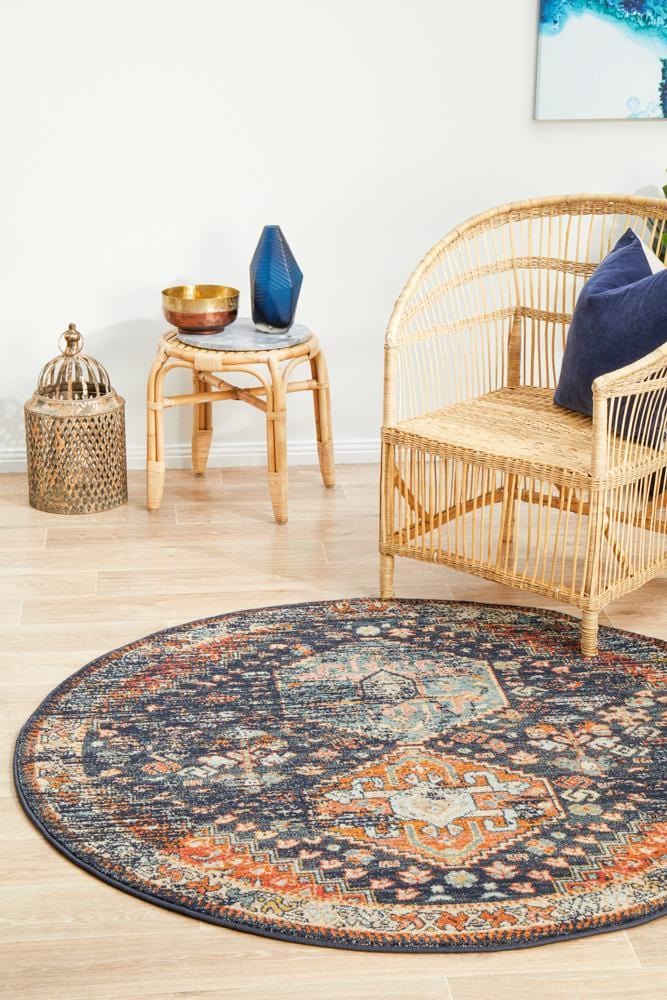 Legacy 854 Navy Round Rug - Image 3