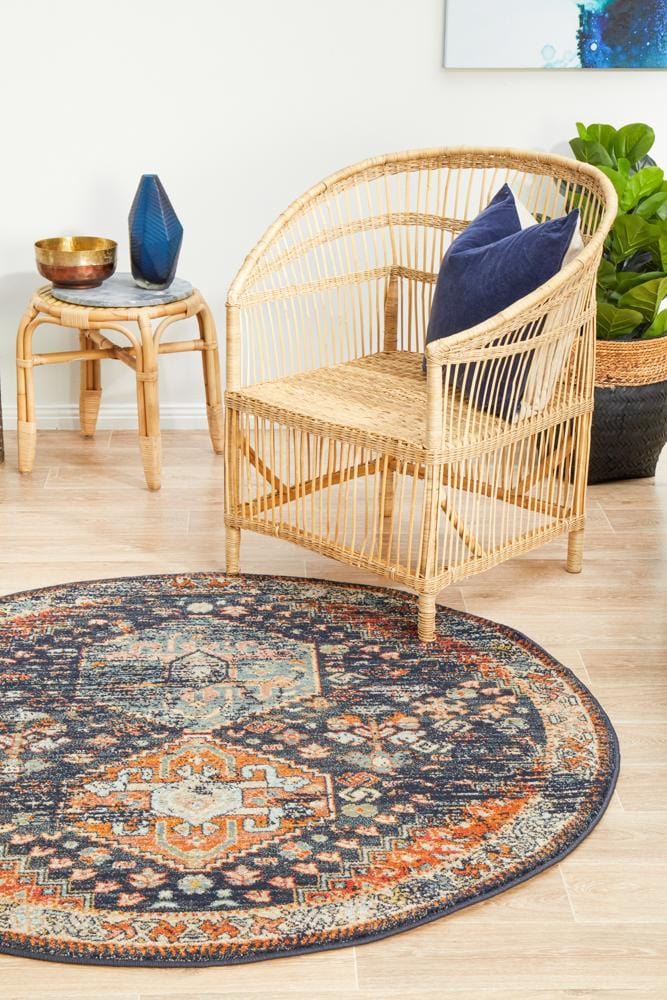 Legacy 854 Navy Round Rug - Image 5