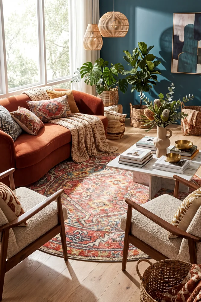 Legacy 856 Crimson Round Rug - Image 2