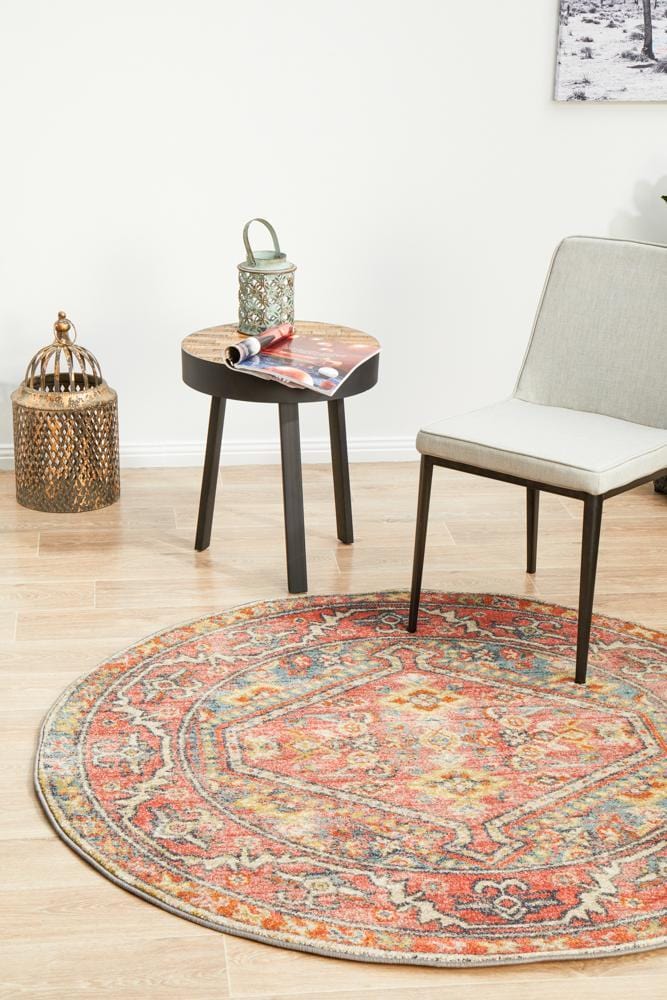 Legacy 856 Crimson Round Rug - Image 3