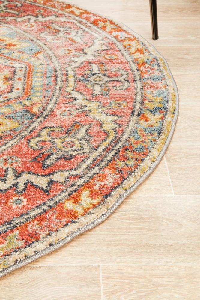 Legacy 856 Crimson Round Rug - Image 7
