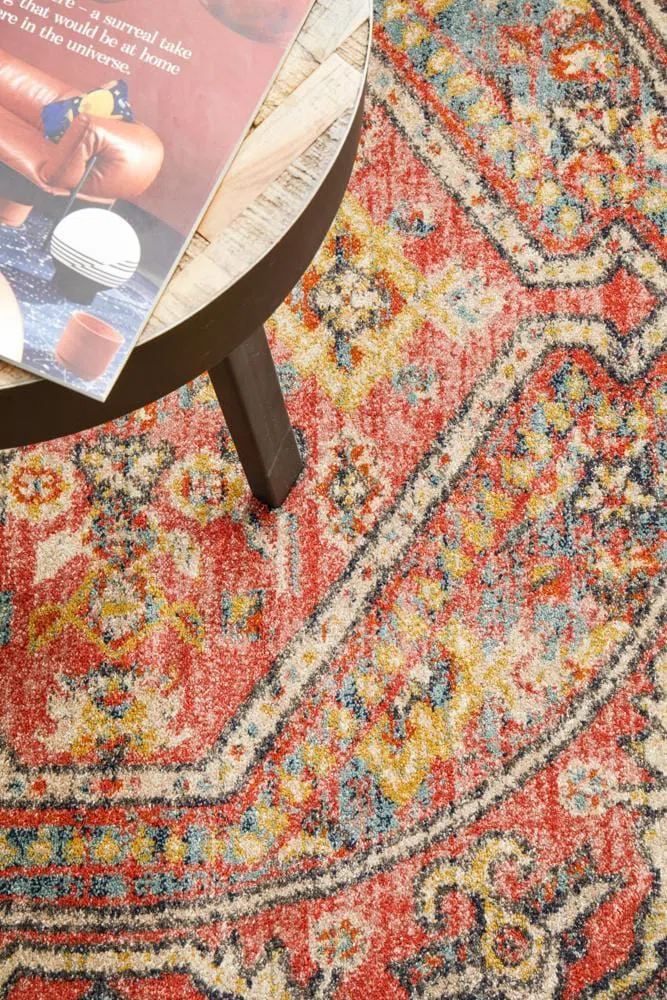 Legacy 856 Crimson Round Rug - Image 9
