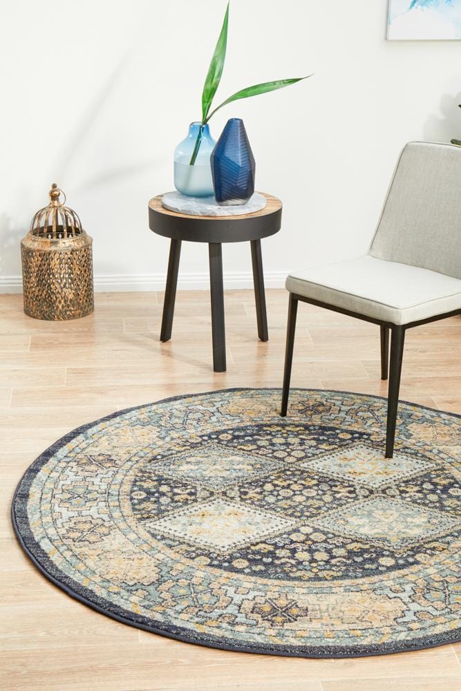 Legacy 857 Navy Round Rug - Image 3