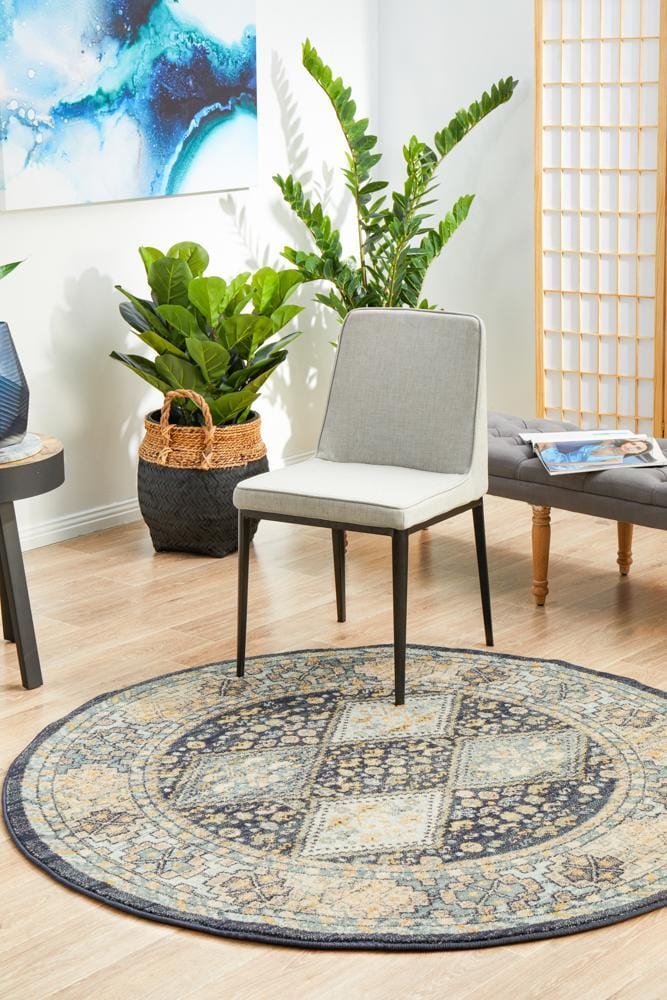 Legacy 857 Navy Round Rug - Image 4
