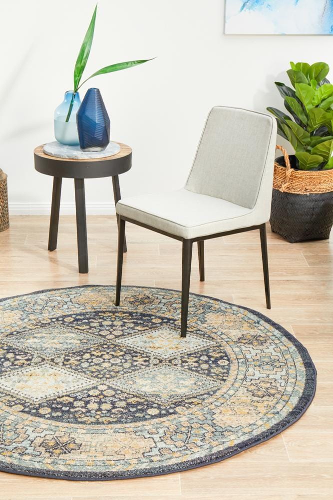 Legacy 857 Navy Round Rug - Image 5