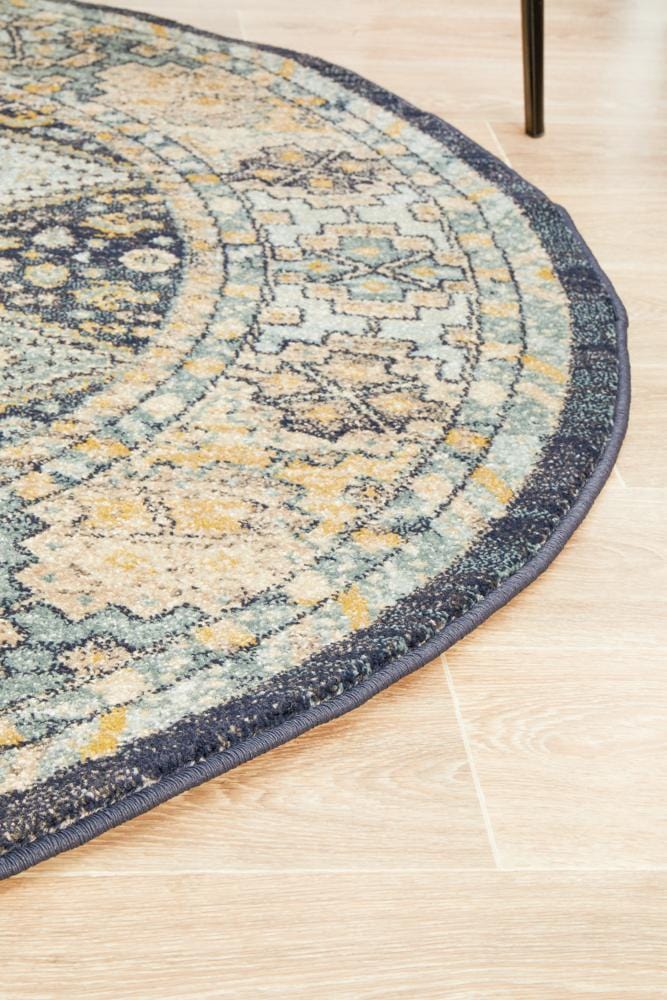 Legacy 857 Navy Round Rug - Image 7