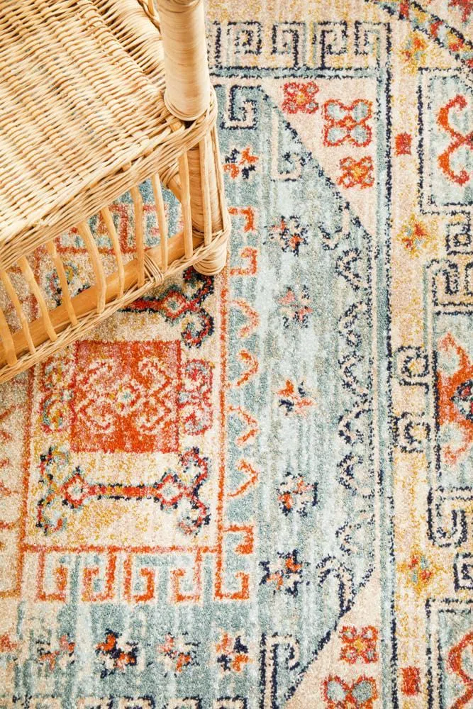 Legacy 859 Sky Blue Round Rug - Image 9