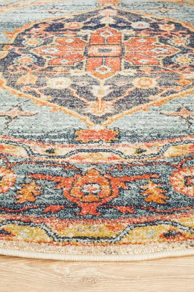 Legacy 862 Rust Round Rug - Image 6