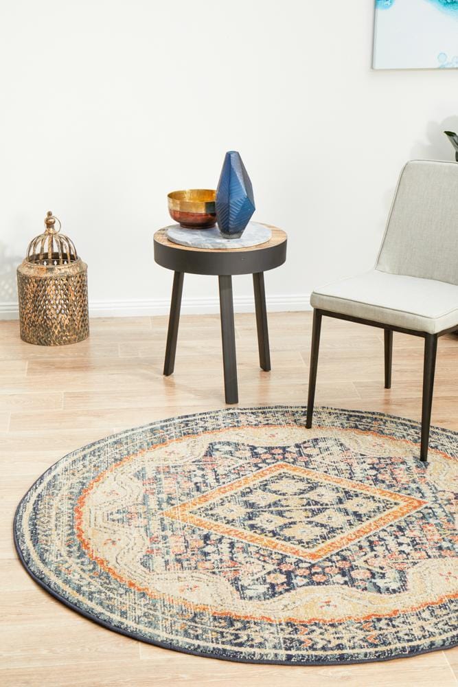 Legacy 863 Navy Round Rug - Image 3