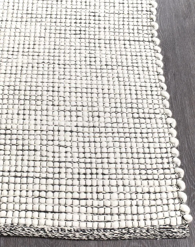 Loft Stunning Wool Black Rug - Image 6
