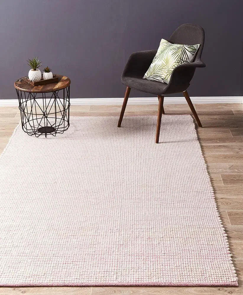 Loft Stunning Wool Pink Rug - Image 3