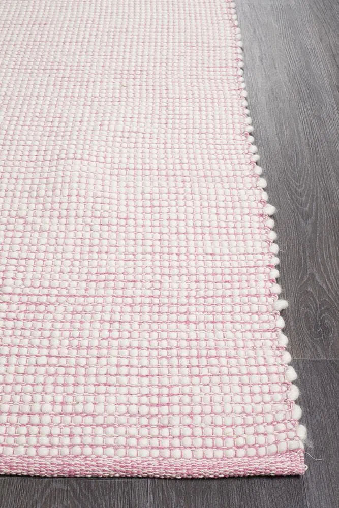 Loft Stunning Wool Pink Rug - Image 5