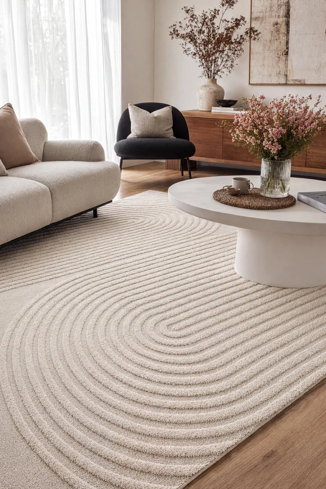 Lotus Abbey Beige Rug - Image 2