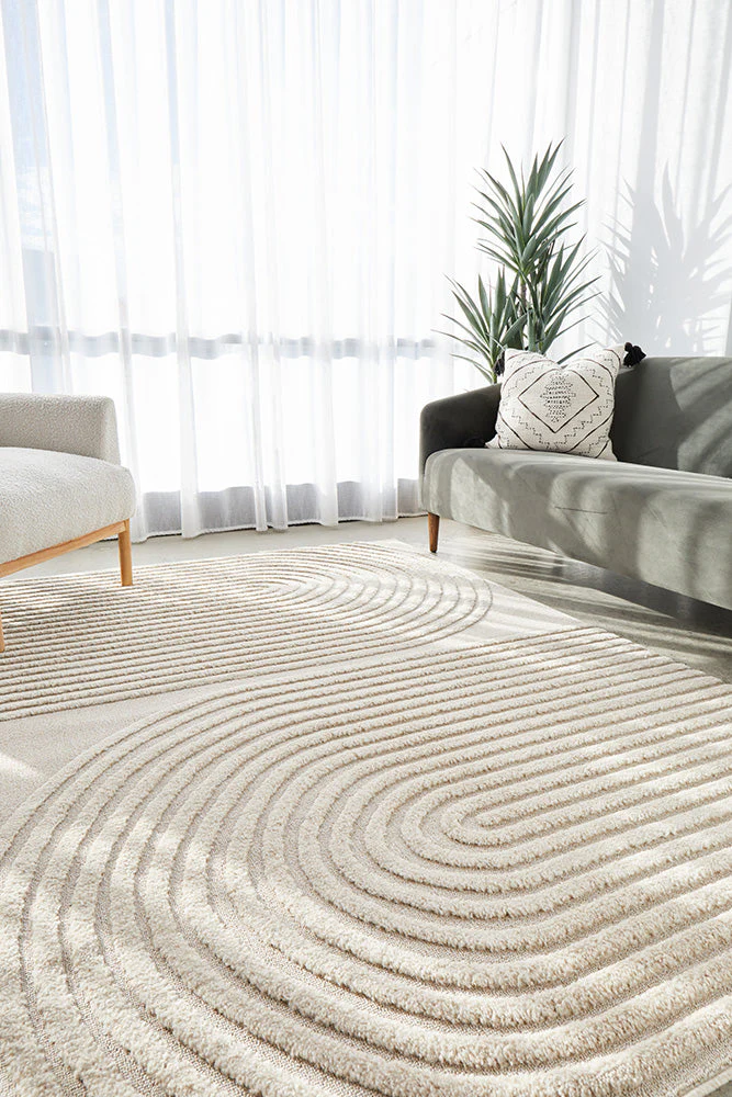 Lotus Abbey Beige Rug - Image 3