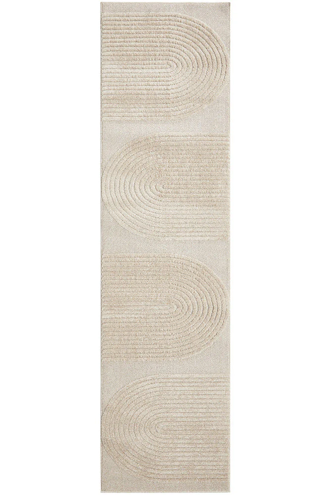Lotus Abbey Beige Runner Rug - Image 3