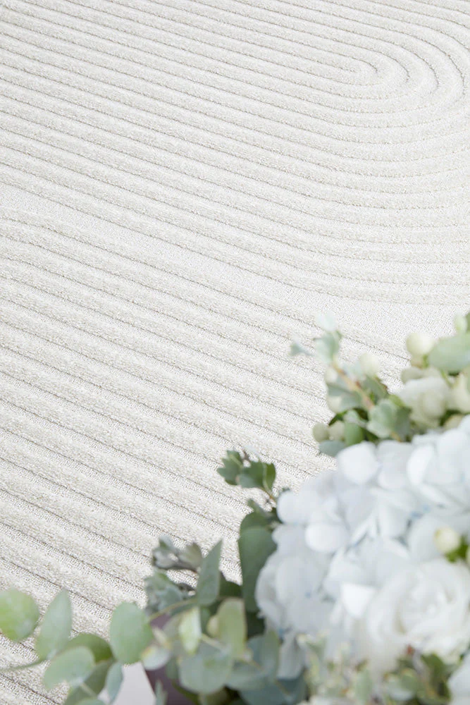 Lotus Abbey White Rug - Image 4