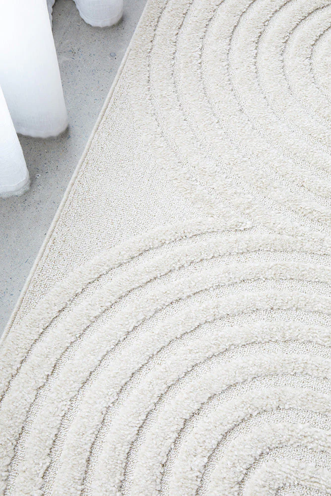 Lotus Abbey White Runner Rug - Image 5