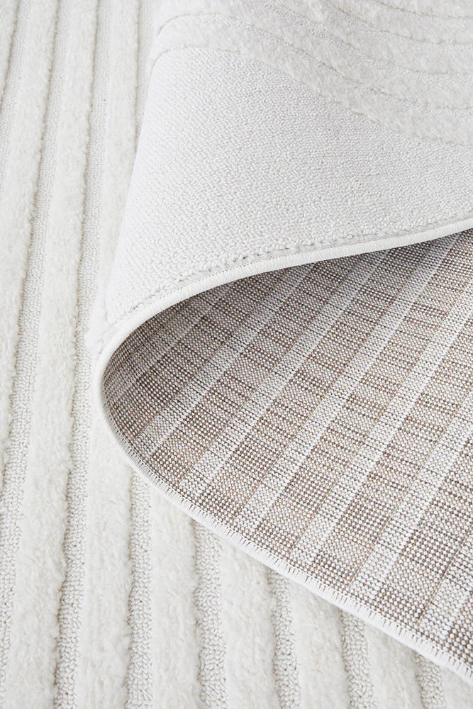 Lotus Abbey White Runner Rug - Image 7
