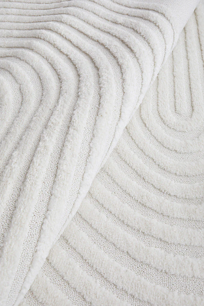 Lotus Abbey White Runner Rug - Image 8