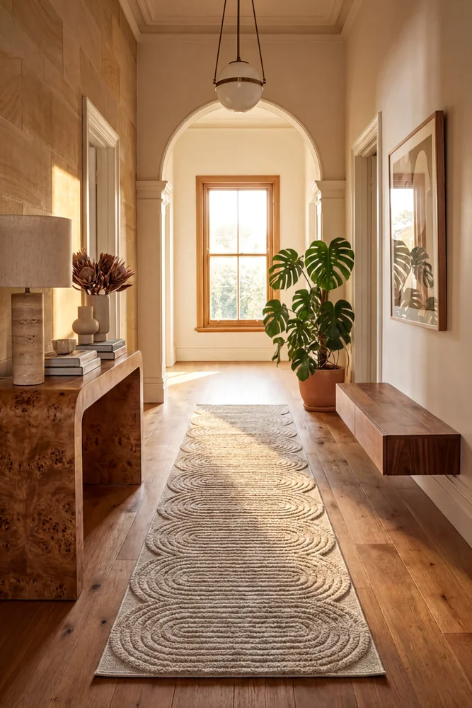 Lotus Carl Beige Runner Rug