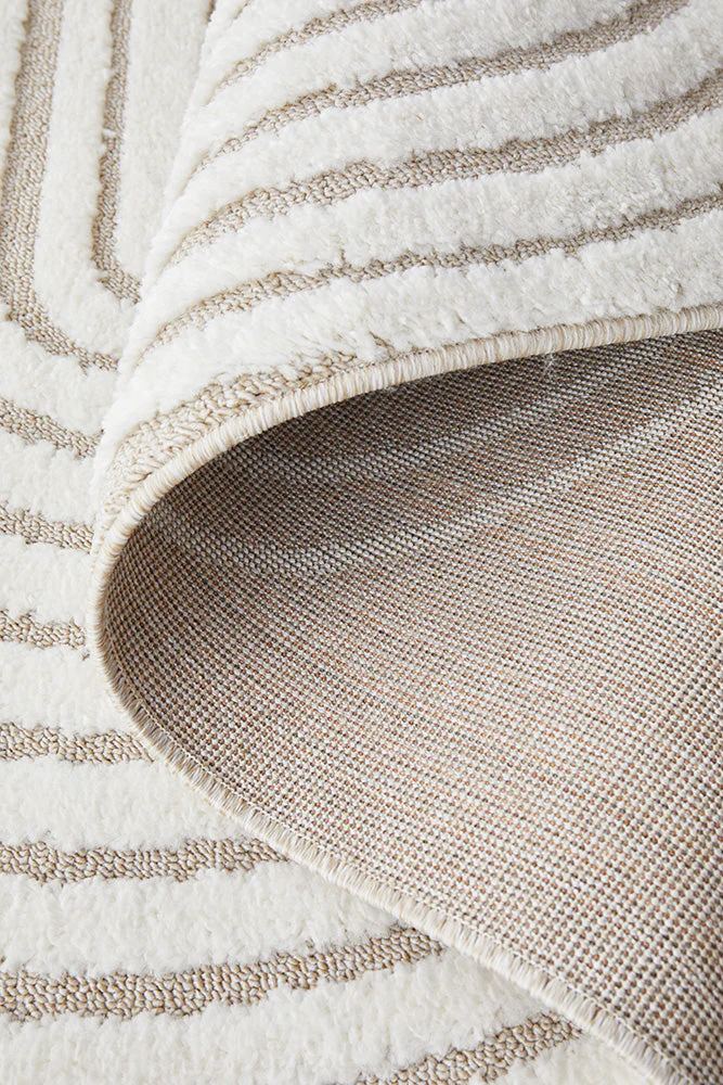 Lotus Carl Beige White Runner Rug - Image 7