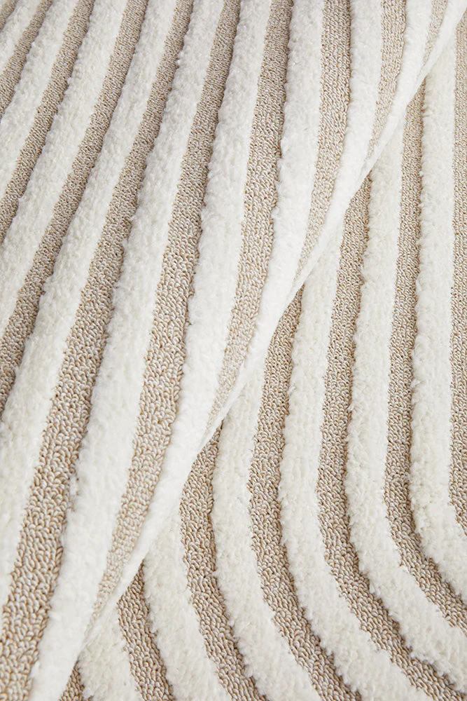 Lotus Carl Beige White Runner Rug - Image 8