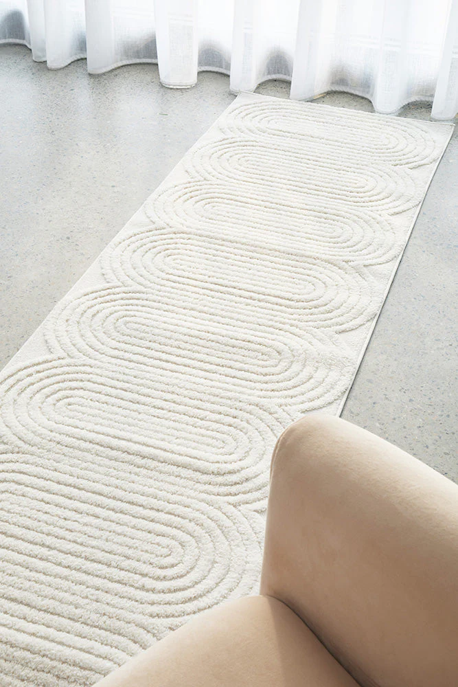 Lotus Carl White Runner Rug - Image 2