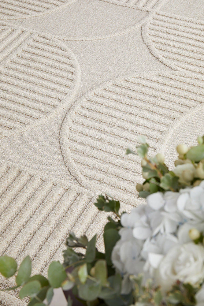 Lotus Leo Beige Runner Rug - Image 4