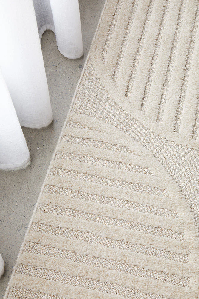 Lotus Leo Beige Runner Rug - Image 5