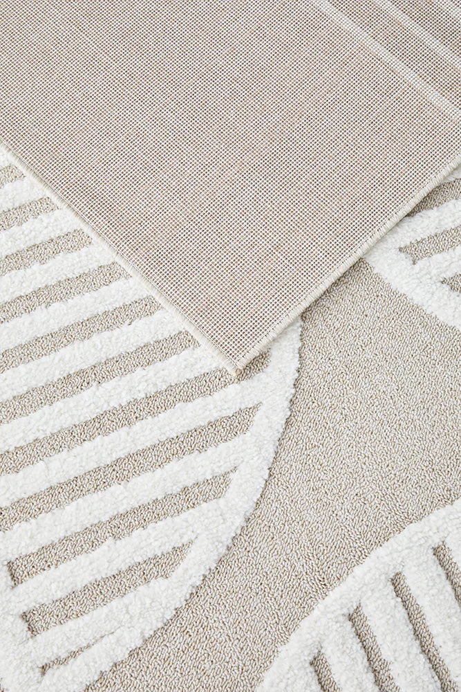 Lotus Leo Beige White Rug - Image 6