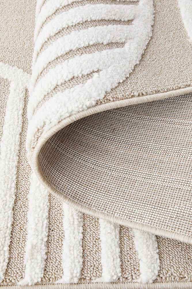 Lotus Leo Beige White Rug - Image 7
