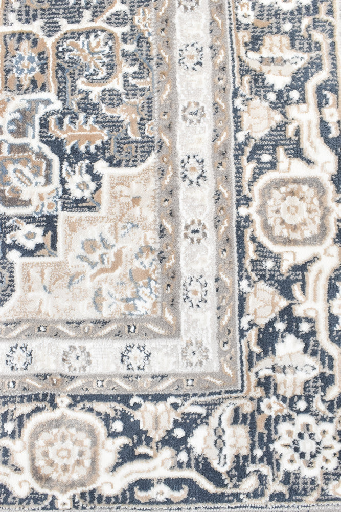 Eternal 66 Navy Cream Rug - Image 11