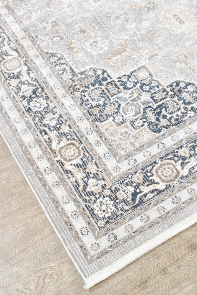 Eternal 66 Navy Cream Rug - Image 9