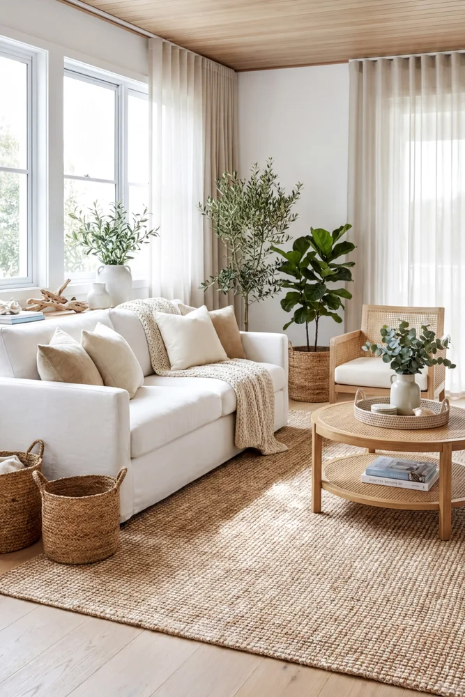 Madras Marlo White Jute Rug - Image 2