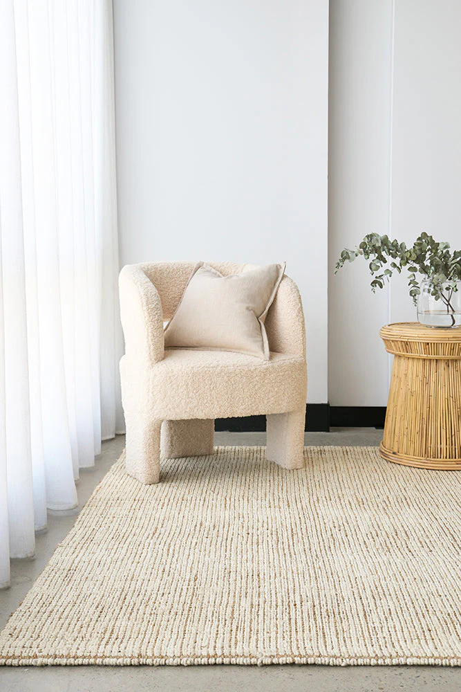 Madras Marlo White Jute Rug - Image 3