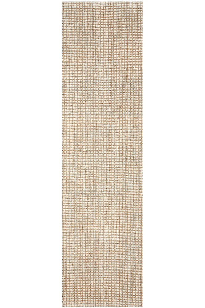 Madras Marlo White Jute Runner Rug - Image 2