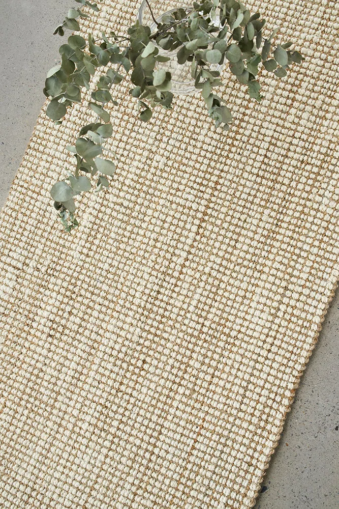 Madras Marlo White Jute Runner Rug - Image 4