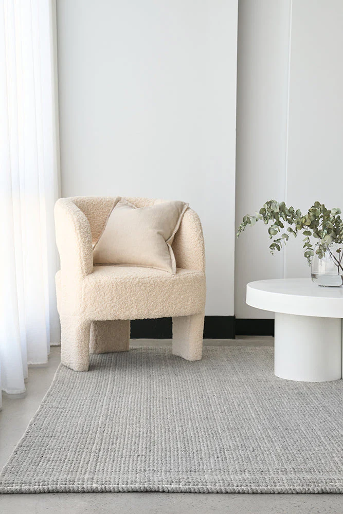 Madras Parker Dove Rug - Image 3