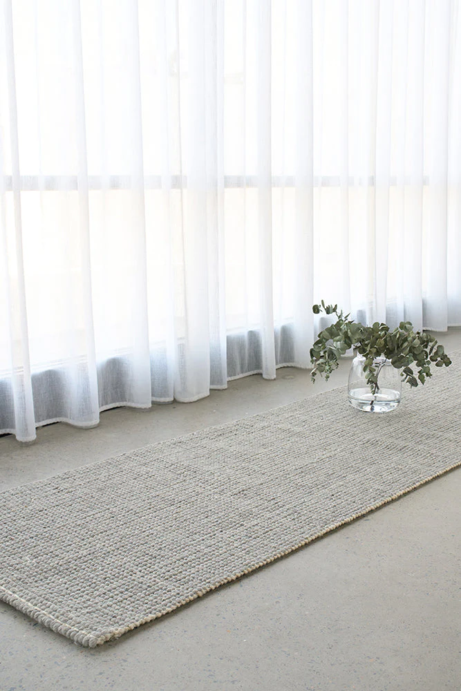 Madras Parker Dove Runner Rug - Image 3
