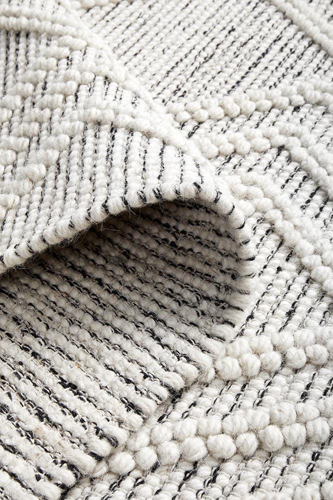 Maison Clara Black White Wool Rug - Image 10