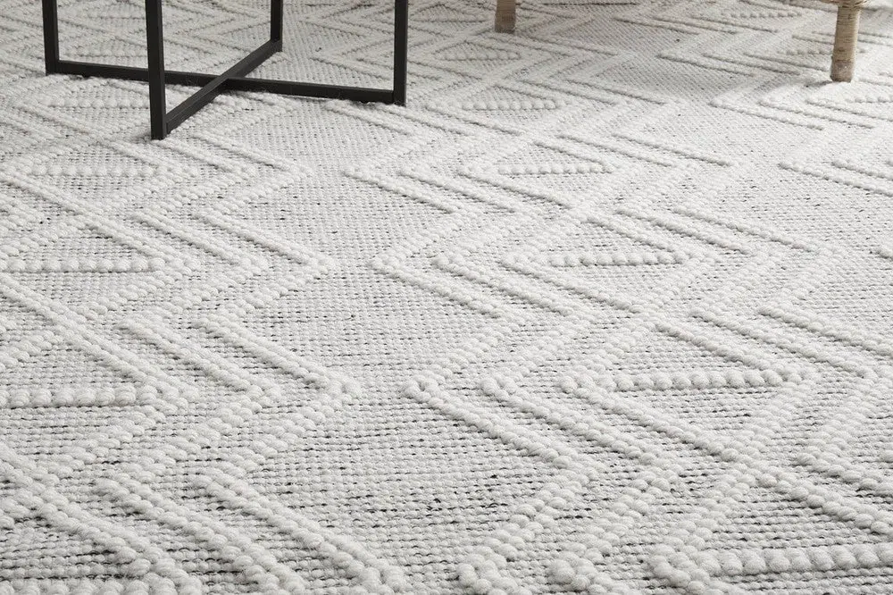 Maison Clara Black White Wool Rug - Image 8