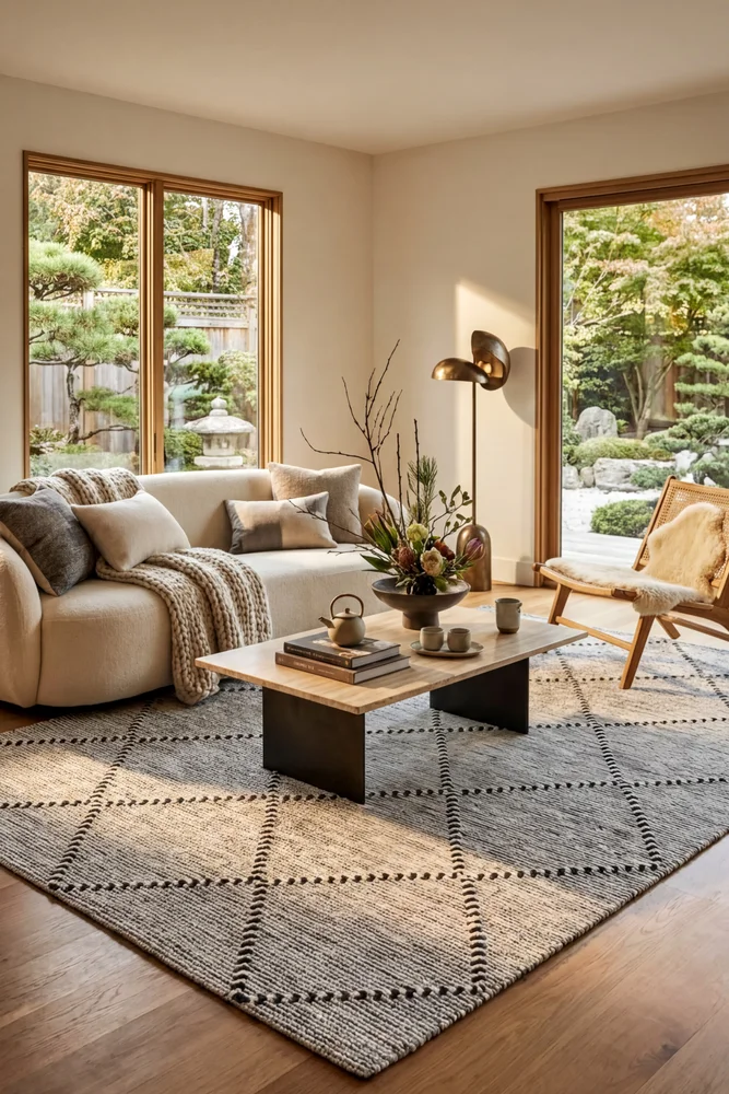 Maison Jasmin Grey Wool Rug - Image 2